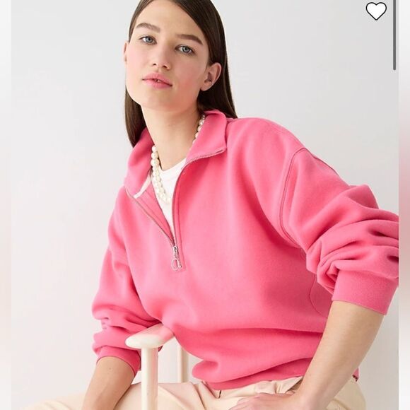 J. Crew Heritage fleece half-zip sweatshirt - Picture 2 of 9